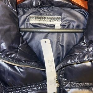A diamond in the Snow Jacket Women’s 12 Black Puffer Ski Snowboard Full Zip
